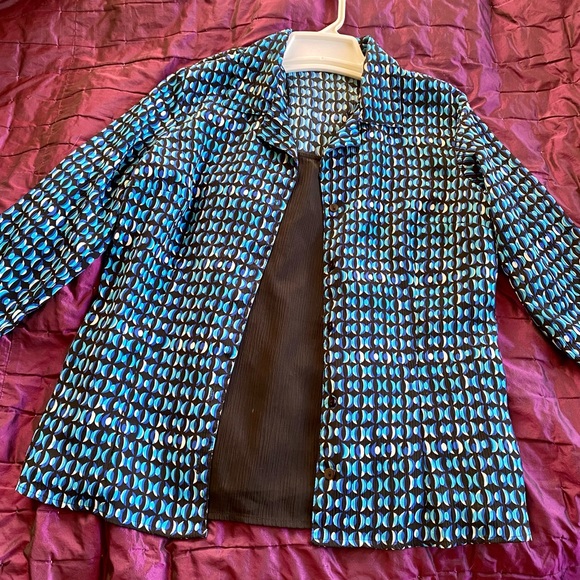 Notations 2-in-1 Blouse + Tank Top - Picture 2 of 10